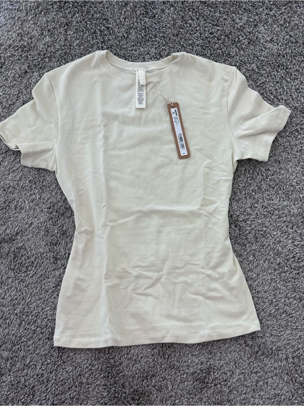 Skims cotton jersey t-shirt - bone XS